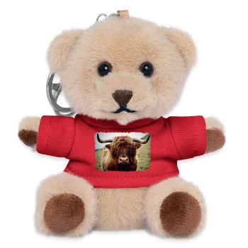 Highland cattle - Teddy Keyring - red - Front