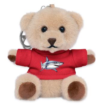 Shark - Teddy Keyring - red - Front
