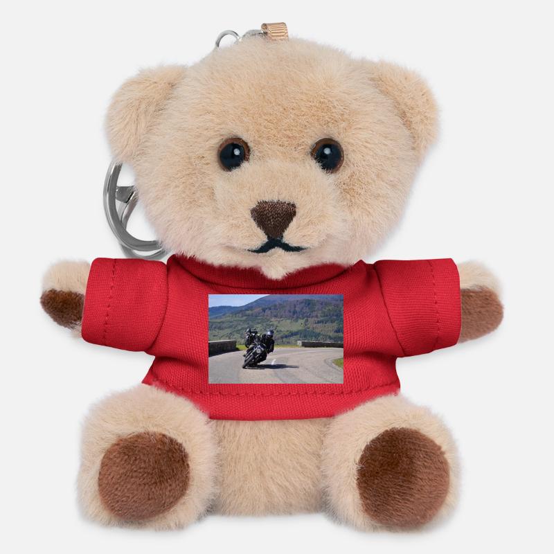 Riding with the wind at your side - Teddy Keyring - red