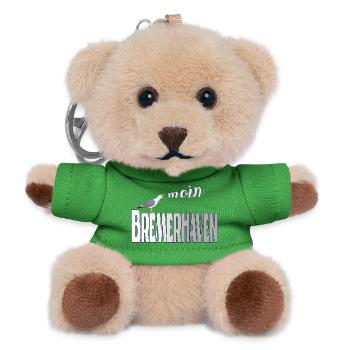 Bremerhaven Möwe & Moin Design - Teddy Schlüsselanhänger - Grün - Vorne