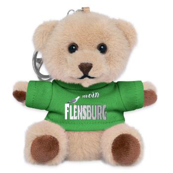 Flensburg Möwe & Moin Design - Teddy Schlüsselanhänger - Grün - Vorne