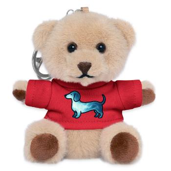 Soul Animal and Guardian Being: Dachshund - Teddy Keyring - red - Front