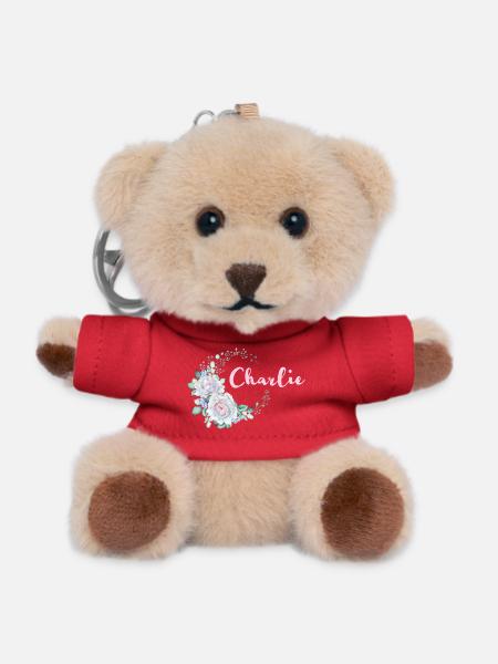 Für Charlie - Teddy Schlüsselanhänger - Rot