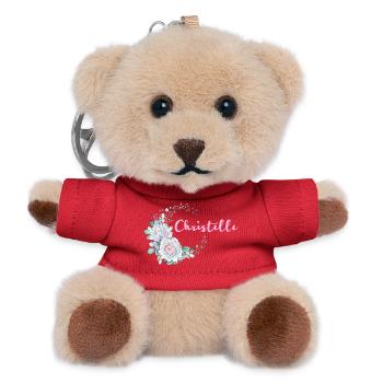 Für Christelle - Teddy Schlüsselanhänger - Rot - Vorne