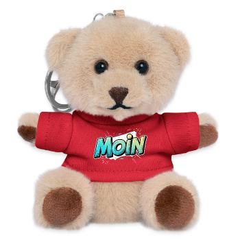 Comic Pop Art Moin Design - Teddy Keyring - red - Front