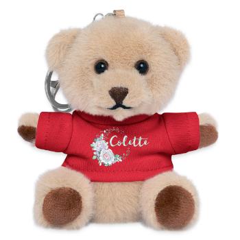 Für Colette - Teddy Schlüsselanhänger - Rot - Vorne