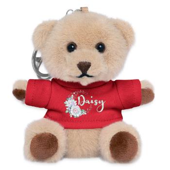 Für Daisy - Teddy Schlüsselanhänger - Rot - Vorne