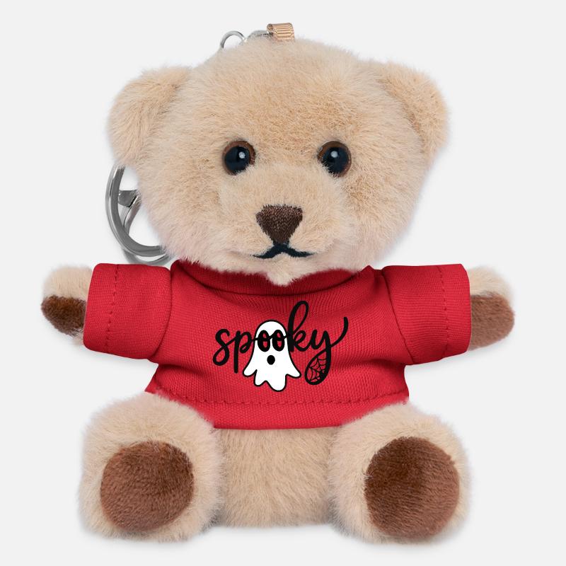 Spooky Ghost – Lustiger Halloween Geist  - Teddy Schlüsselanhänger - Rot