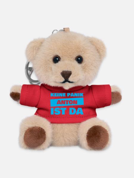 Anton als Vorname - Teddy Schlüsselanhänger - Rot