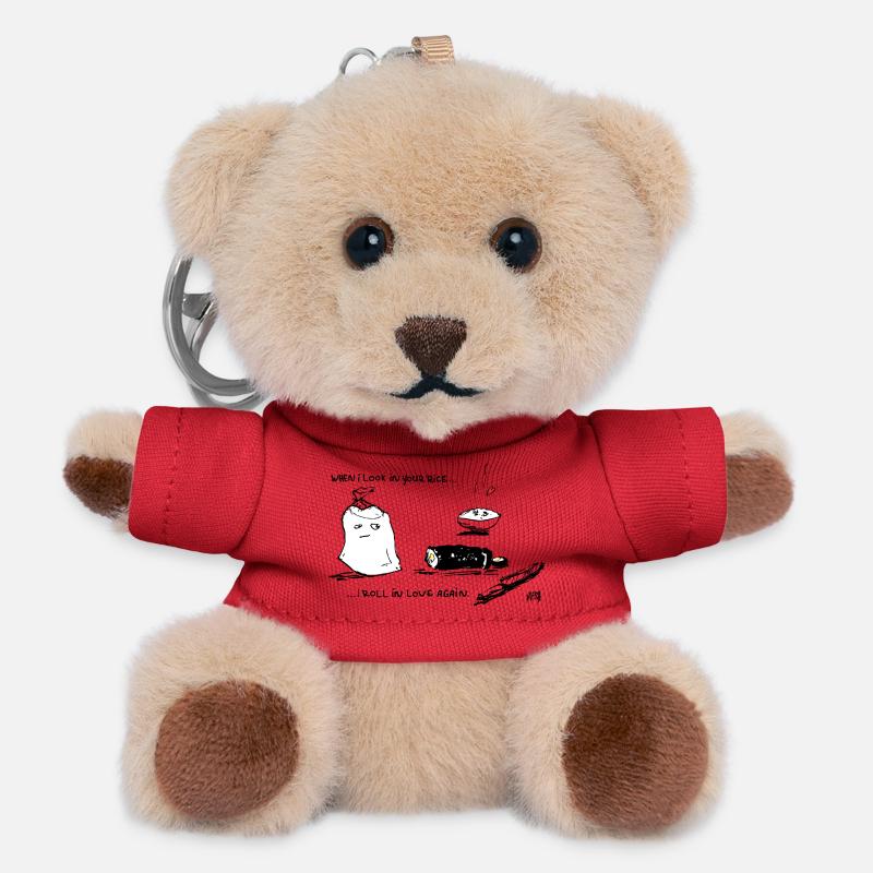 Roll in Love 2 - Teddy Keyring - red