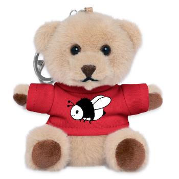 Bienke Beekeeper Gift - Teddy Keyring - red - Front