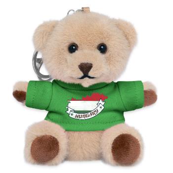 Ungarn  - Teddy Schlüsselanhänger - Grün - Vorne