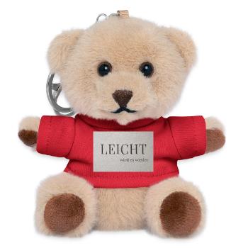 Ce sera FACILE à nouveau - Porte-clés ourson - rouge - Devant