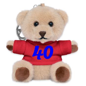40. 40 YEARS. 40th ANNIVERSARY. 40 YEARS ANNIVERSARY. - Teddy Keyring - red - Front