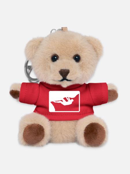 Outdoor Boulderer - Teddy Keyring - red