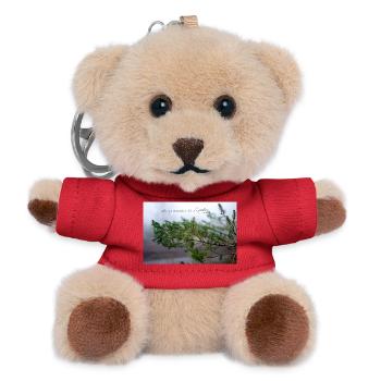 Saison des pluies mondiales - Porte-clés ourson - rouge - Devant