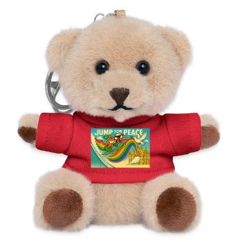 Fun Sport Shirt  - Teddy Schlüsselanhänger - Rot - Vorne