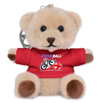 Cycling ball, cycleball, indoor cycling - Teddy Keyring - red - Front