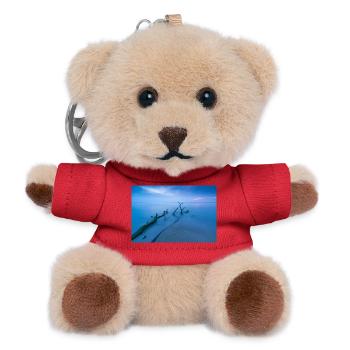 Blue hour on the west beach - Teddy Keyring - red - Front
