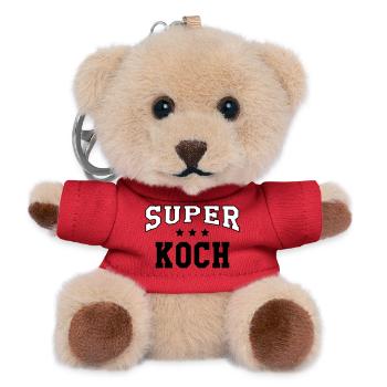 Super cook - Teddy Keyring - red - Front