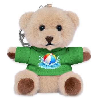 Bunter Wasserball im Meer  - Teddy Schlüsselanhänger - Grün - Vorne
