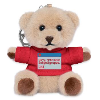 Sorry Nicht Meine Entgeltgruppe Beamte TVöD Büro - Teddy Schlüsselanhänger - Rot - Vorne