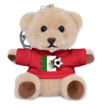 Mexico flag football used - Teddy Keyring - red - Front