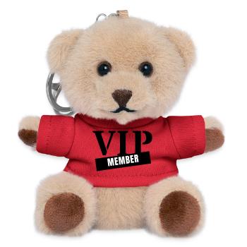 Membre VIP - Fête du Club pour Personnes Très Importantes - Porte-clés ourson - rouge - Devant