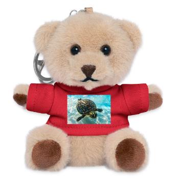 Schwimmende Schildkröte - Teddy Schlüsselanhänger - Rot - Vorne