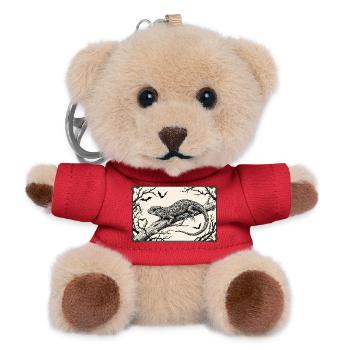 Gotische Eidechse - Teddy Schlüsselanhänger - Rot - Vorne