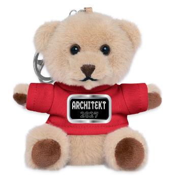 Architekt 2027 - Teddy Schlüsselanhänger - Rot - Vorne