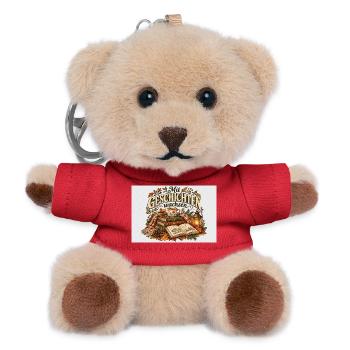 Mit Geschichten wachsen - Teddy Schlüsselanhänger - Rot - Vorne
