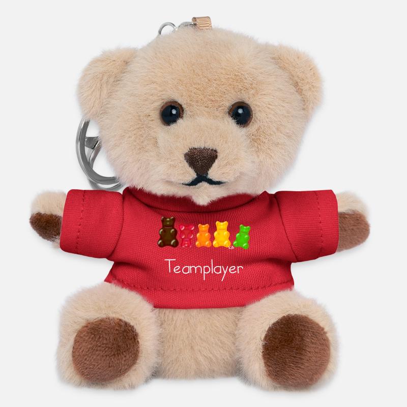 Teamplayer - Teddy Schlüsselanhänger - Rot