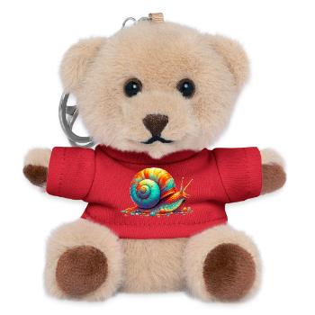 Snail - Teddy Keyring - red - Front
