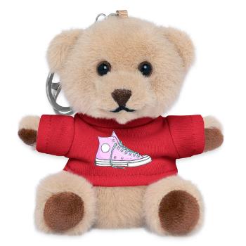 Kleiden Sie sich mit Stil und Persönlichkeit Convers Tennis - Teddy Schlüsselanhänger - Rot - Vorne