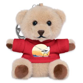 Bird at sunrise - Teddy Keyring - red - Front