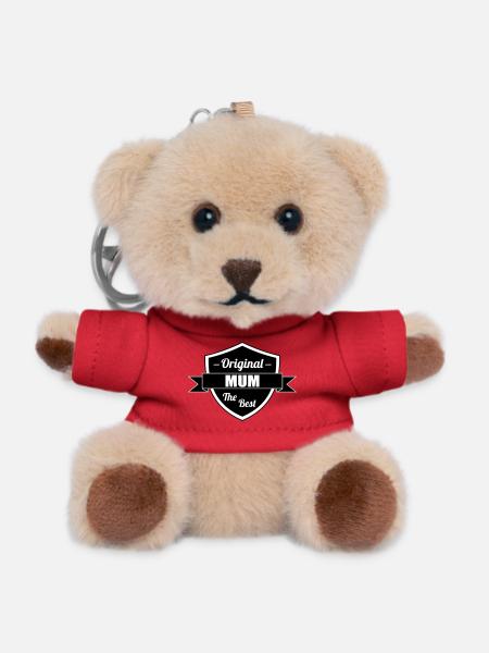 Best Mom - Mother's Day - Teddy Keyring - red