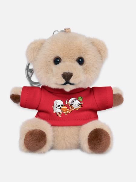 Sommer-Sushi - Teddy Schlüsselanhänger - Rot