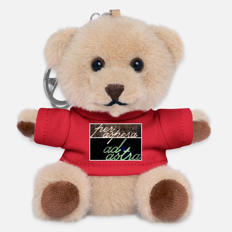 Per Aspera Ad Astra - Teddy Keyring - red