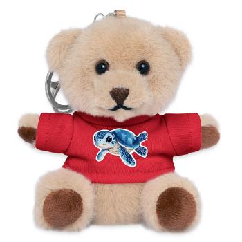 Turtle - Teddy Keyring - red - Front