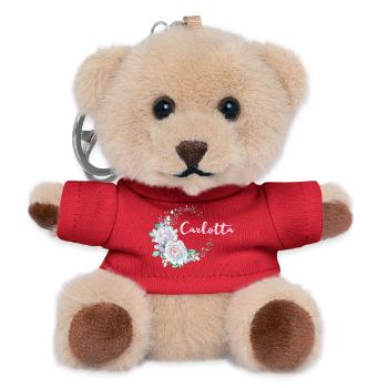Für Carlotta - Teddy Schlüsselanhänger - Rot - Vorne