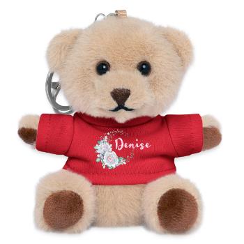 Für Denise - Teddy Schlüsselanhänger - Rot - Vorne