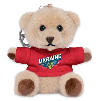 Ukrainian Circuit Trident Tee - Teddy Keyring - red - Front