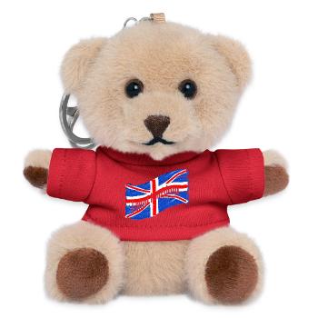 England Flag - Teddy Keyring - red - Front