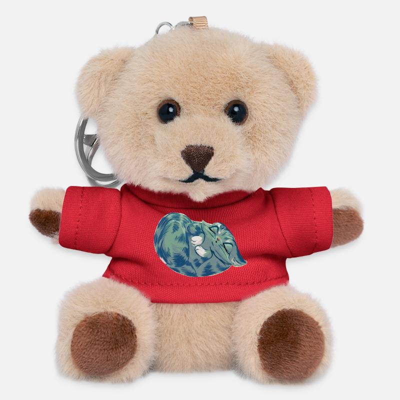 Squishy Azure - Porte-clés ourson - rouge