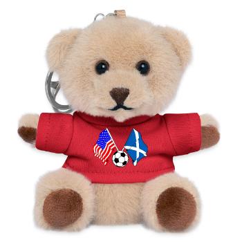 Fußball Schottland gegen USA - Teddy Schlüsselanhänger - Rot - Vorne