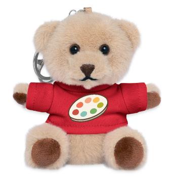 Lebendige Palette der Inspiration - Teddy Schlüsselanhänger - Rot - Vorne