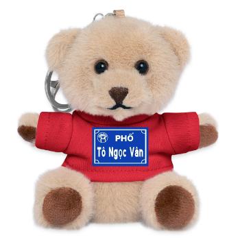 hanoi  - Teddy Schlüsselanhänger - Rot - Vorne