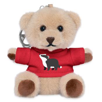 Style minimaliste curieux et mignon - Porte-clés ourson - rouge - Devant