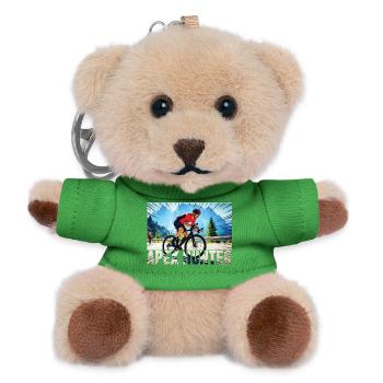 APEX HUNTER Mountainbiker - Teddy Schlüsselanhänger - Grün - Vorne